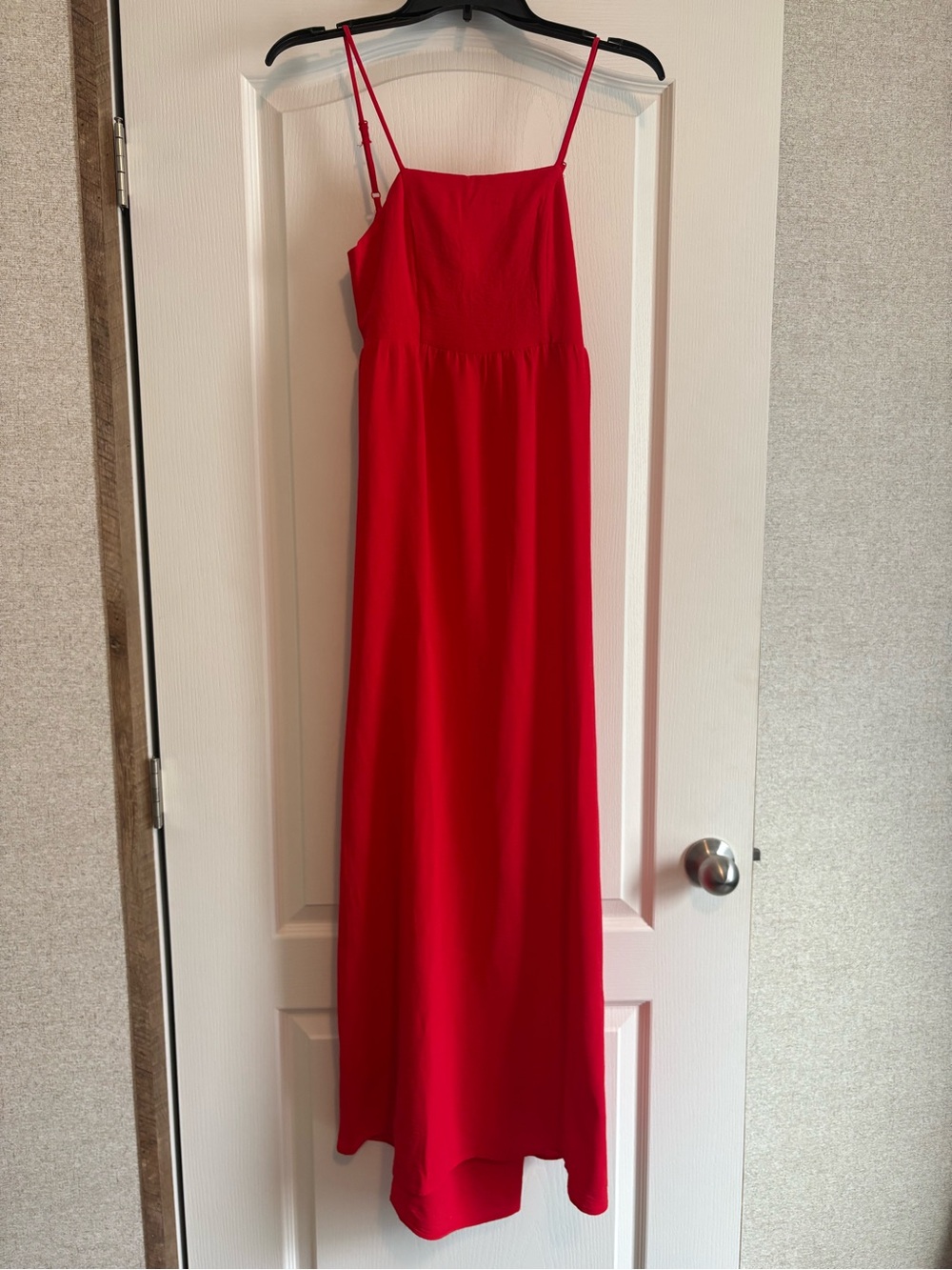 Monteau Red Spaghetti Strap Maxi Dress
